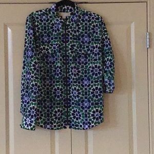 Michael Kors Zip Up Blouse